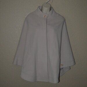 Sz S Charles Gray London Beige Wool Blend Caplet Cape